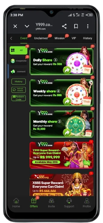 Y 999 game bonuses